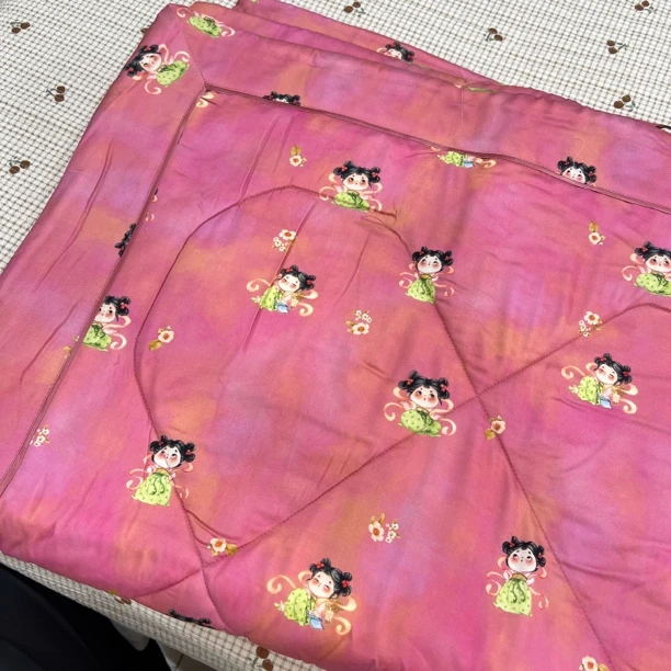 高端醋酸1.5×2米可水洗棉花夏被