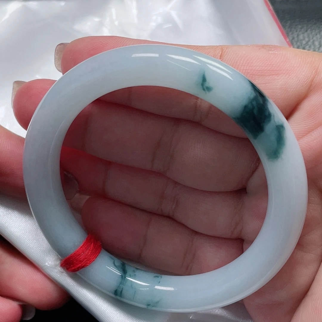 未镶嵌手镯翡翠缅甸翡翠手镯56圈