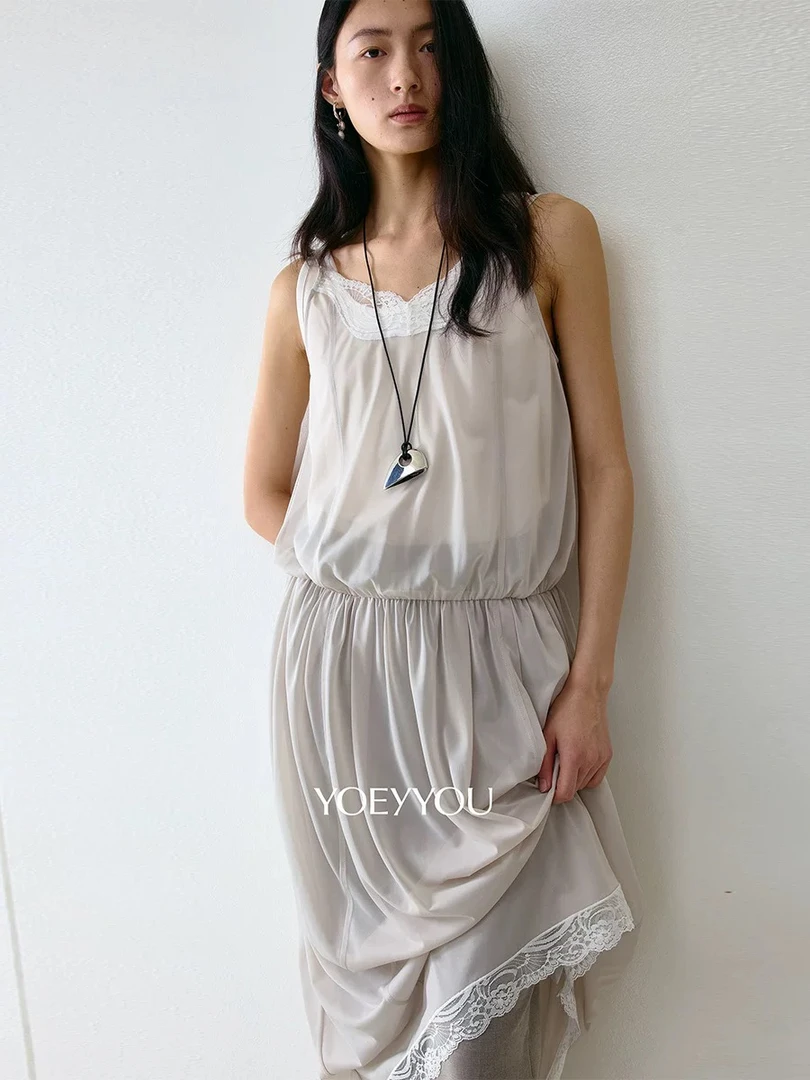 [新品]YOEYYOU设计师品牌吊带宽松直身连衣裙UPY买手店