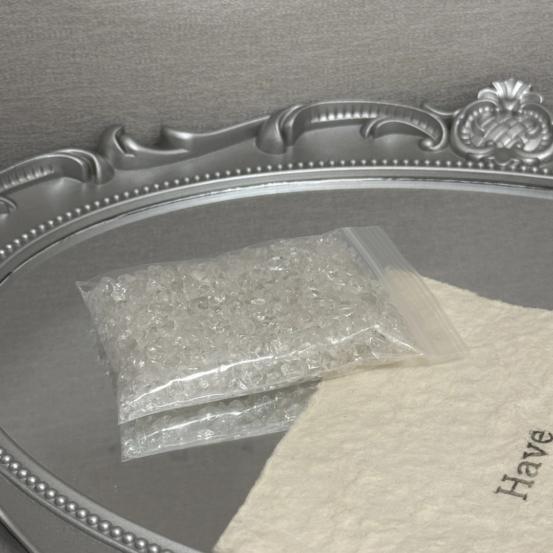 《白水晶消磁碎石》（100克）