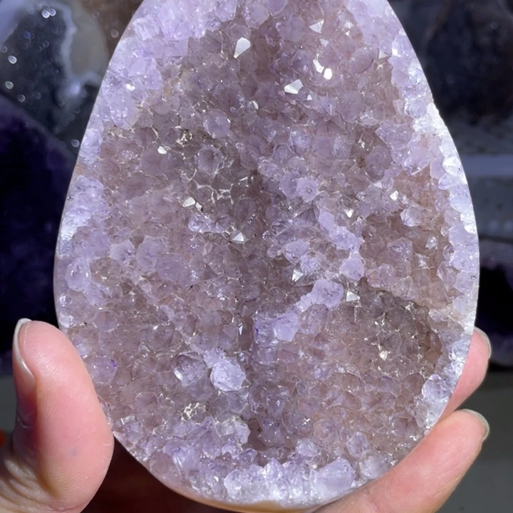 紫晶水晶摆件未镶嵌
