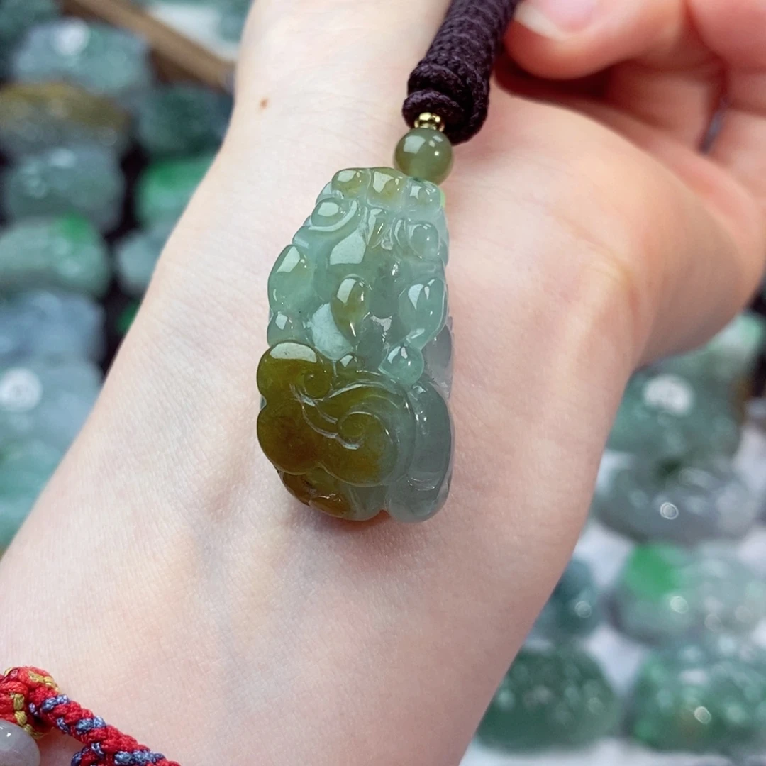 翡翠未镶嵌颈饰天然