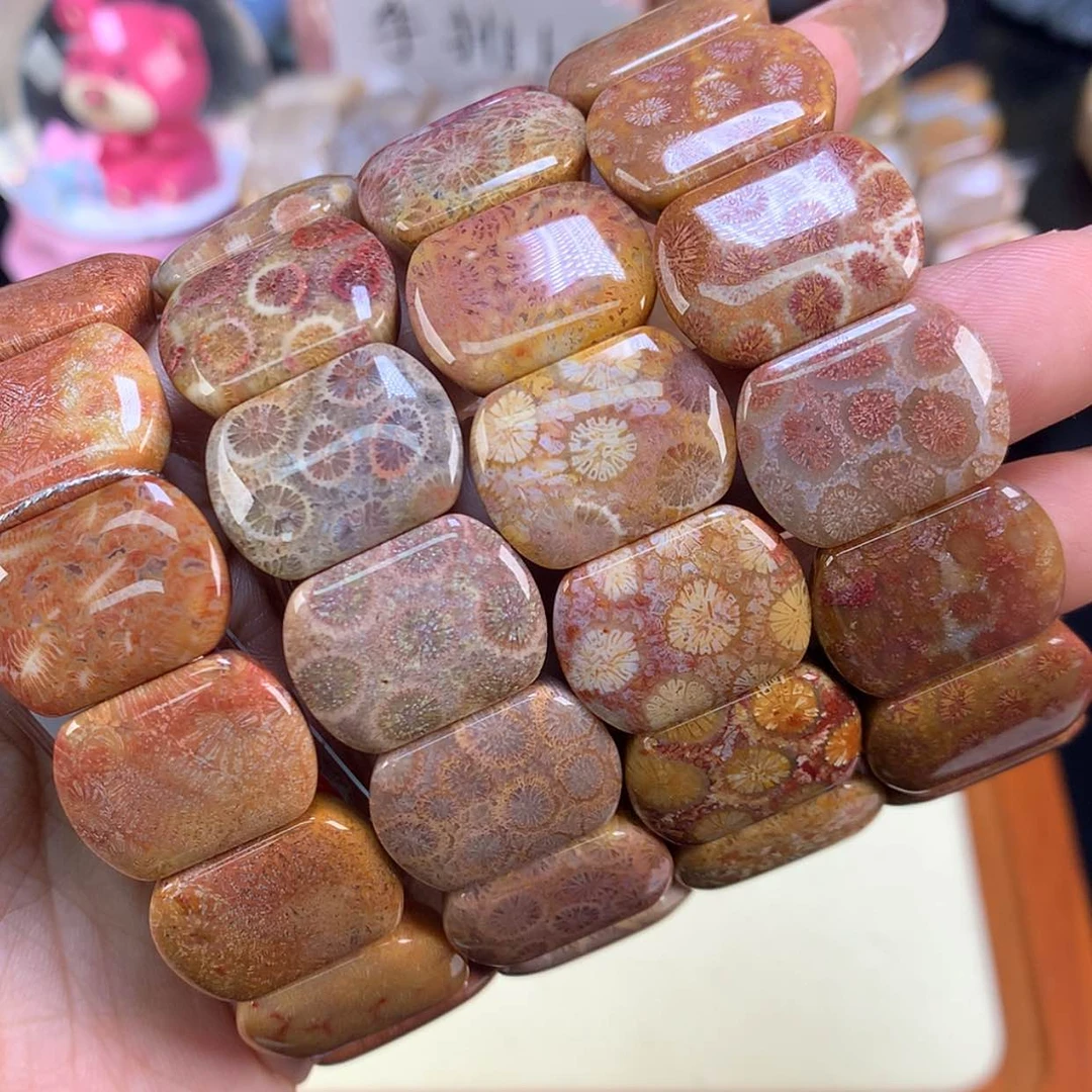 【闪购商品】颈饰未镶嵌硅化珊瑚(珊瑚玉)10号 200/条 可挑