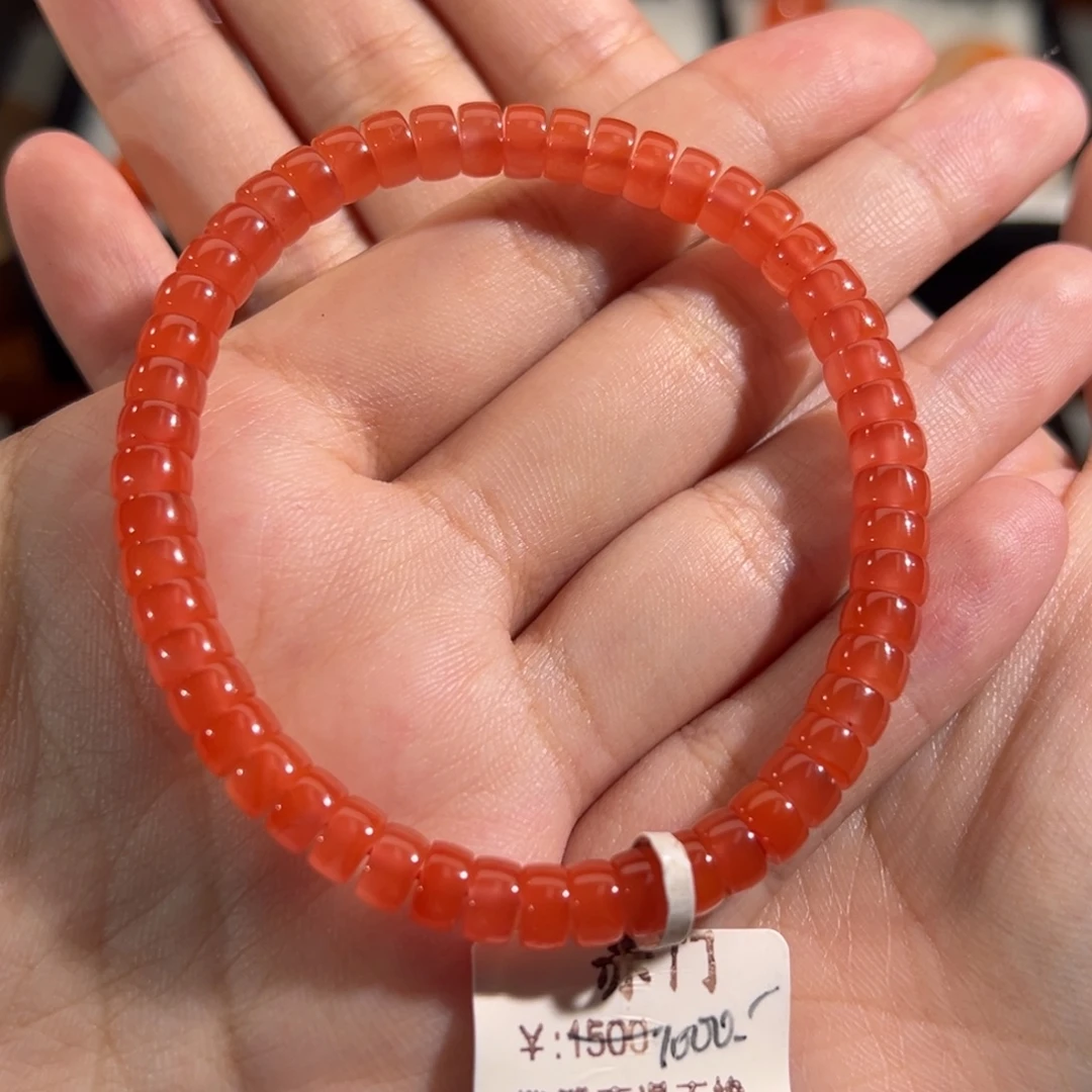 南红玛瑙未镶嵌药片单圈6mm