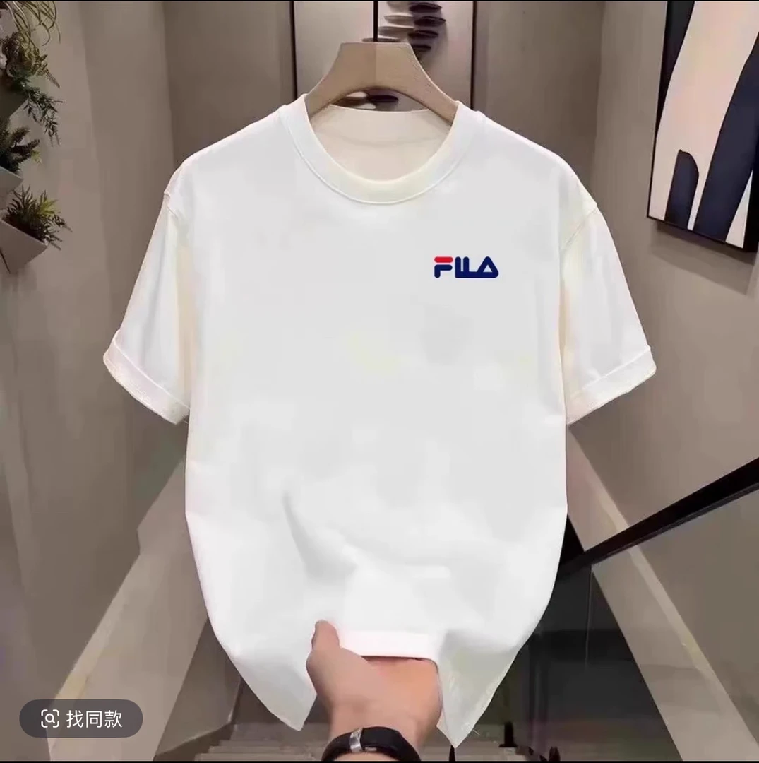 一折活动 F斐【专柜】圆领短袖夏季新款宽松男女同款t恤运动休闲