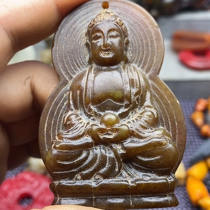 未镶嵌蛇纹石玉颈饰