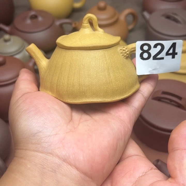 茶壶紫砂黄金段半手工140cc左右瑕疵