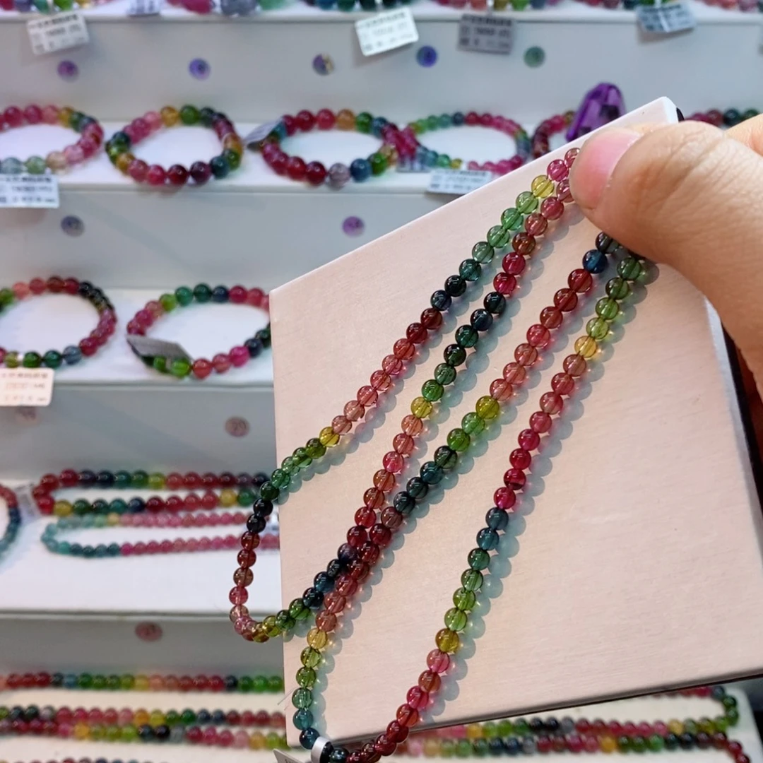 未镶嵌手串碧玺多样性发一条