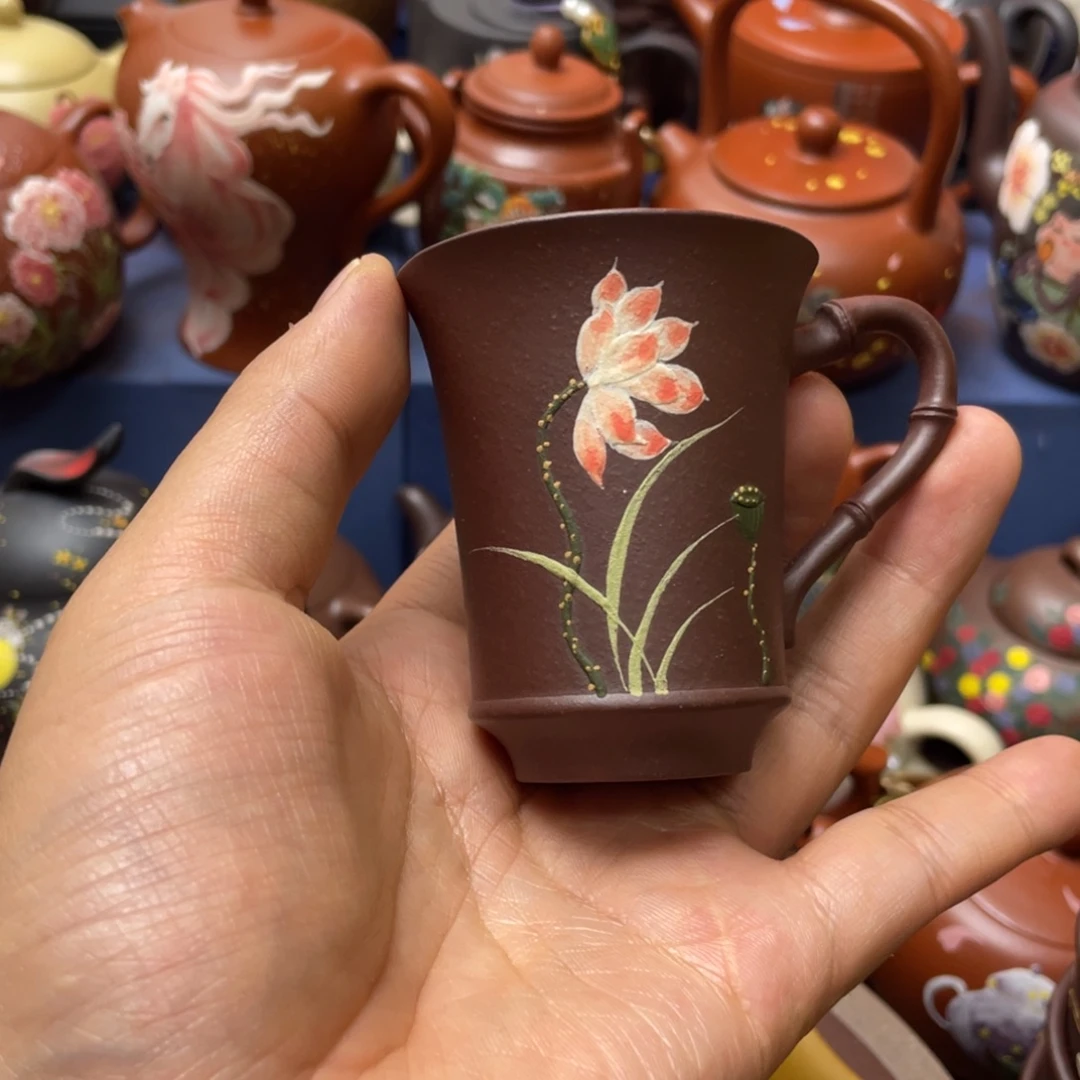 紫砂茶杯紫砂主人杯60cc