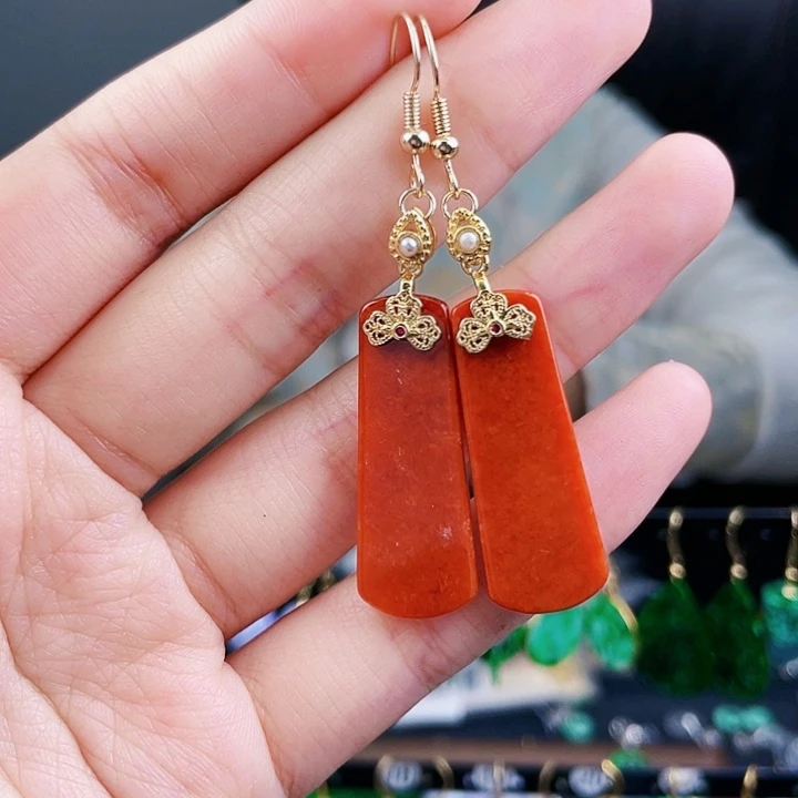 翡翠耳饰未镶嵌饰品