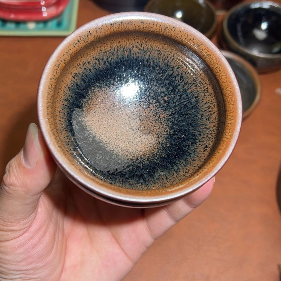 茶盏柴烧建窑建盏茶盏