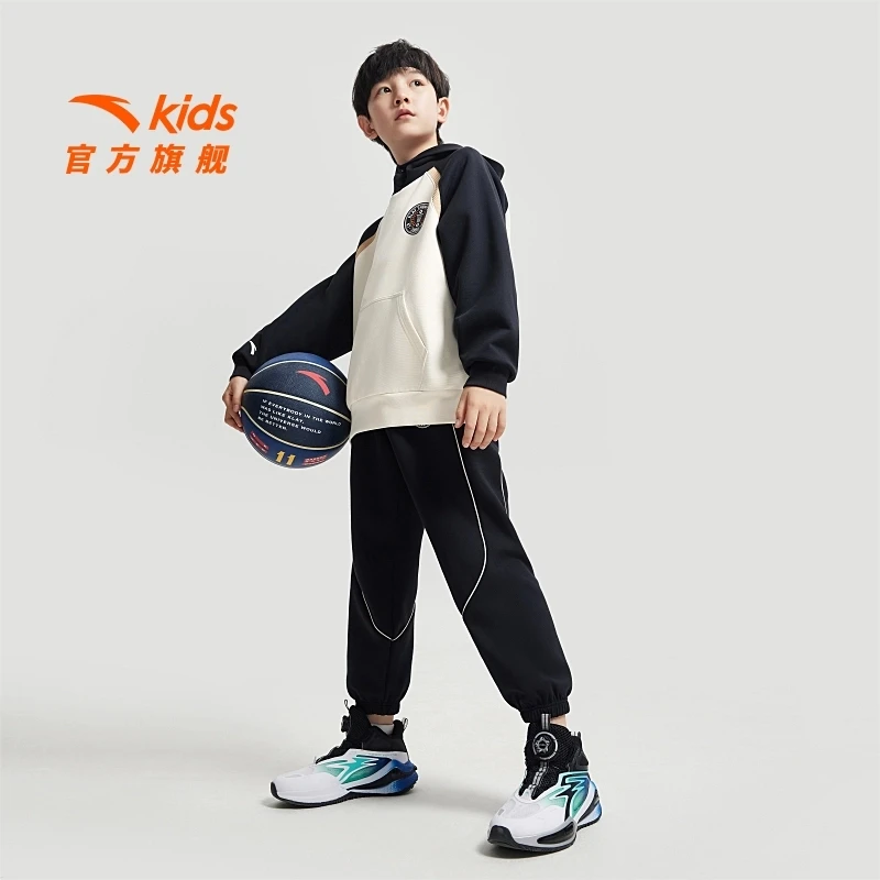 安踏儿童24冬季安踏男童保暖长裤开学穿搭时尚百搭款352441729-ZB