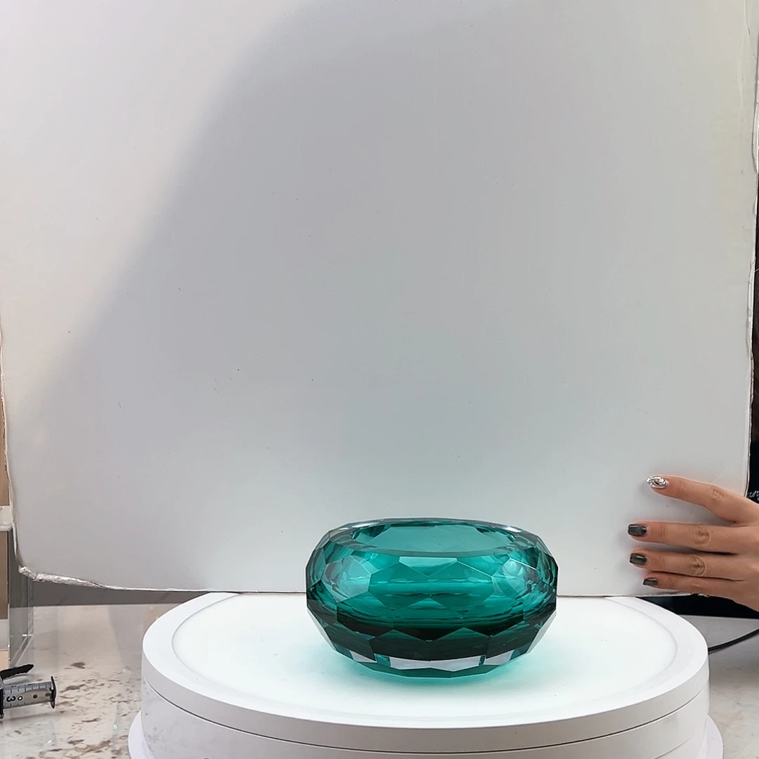 茶盏琉璃水晶烟灰缸