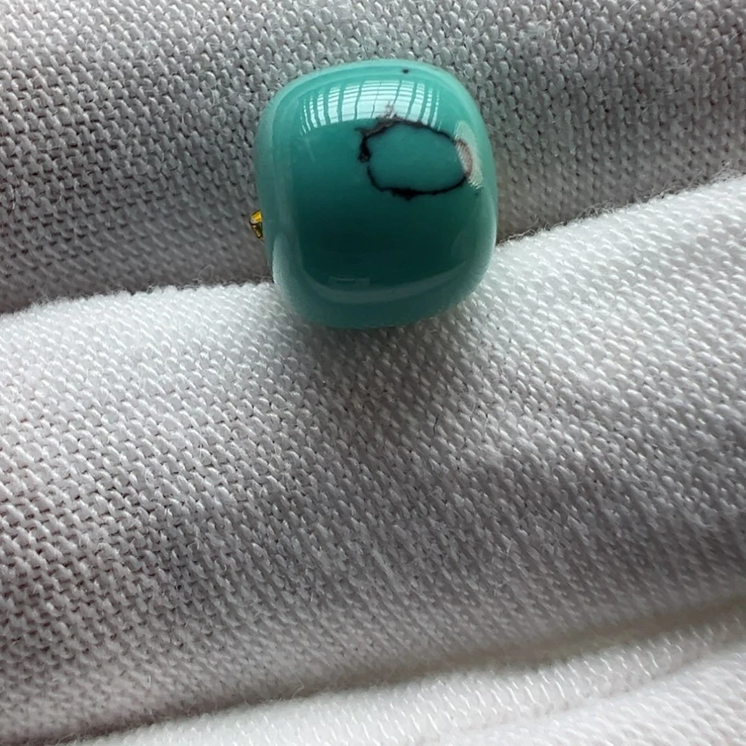 绿松石银S925镶嵌配饰8.8*7