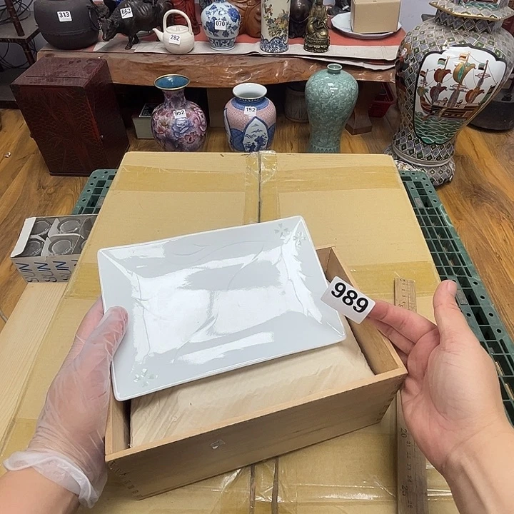 瓷片呀工艺品摆件瓷器摆件正能量