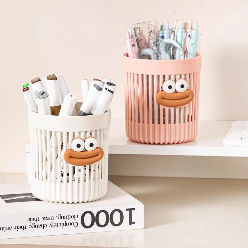 高颜值化妆刷收纳笔筒轻奢家用杂物桌面笔筒梳妆台化妆品整理笔筒