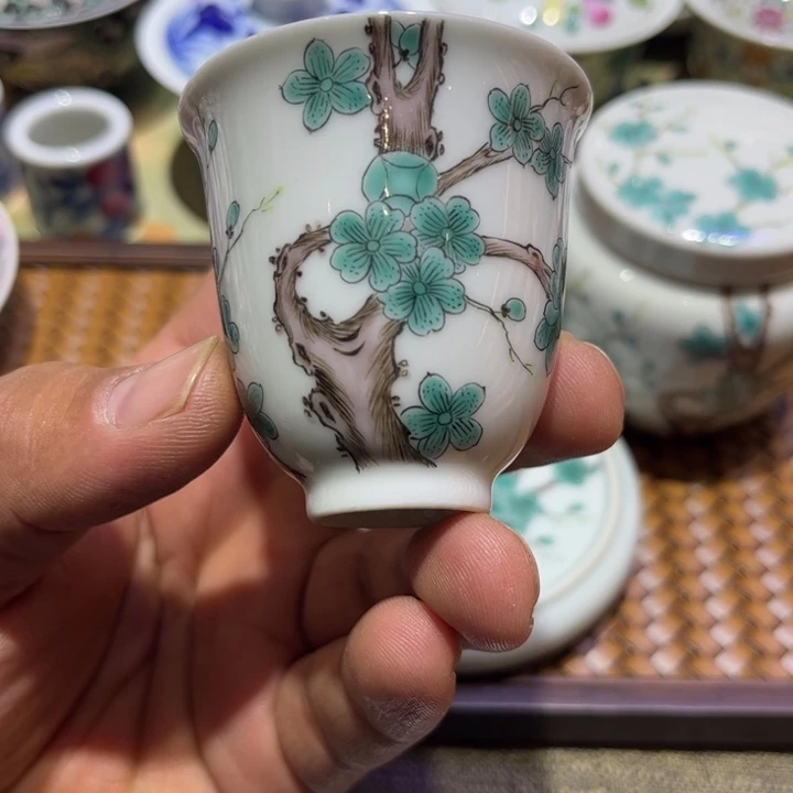 纯手绘精品盖碗杯