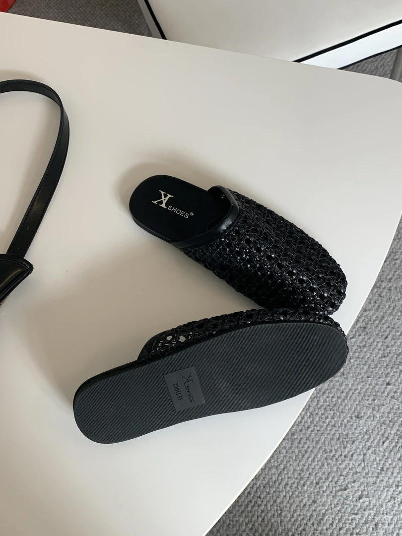 凉鞋女款2025爆款平底沙滩镂空包头拖舒适凉拖网红拖鞋女鞋外穿潮