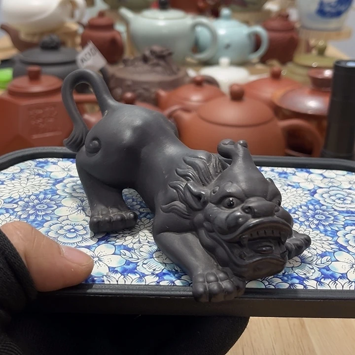 瓷片茶摆件工艺品摆件666