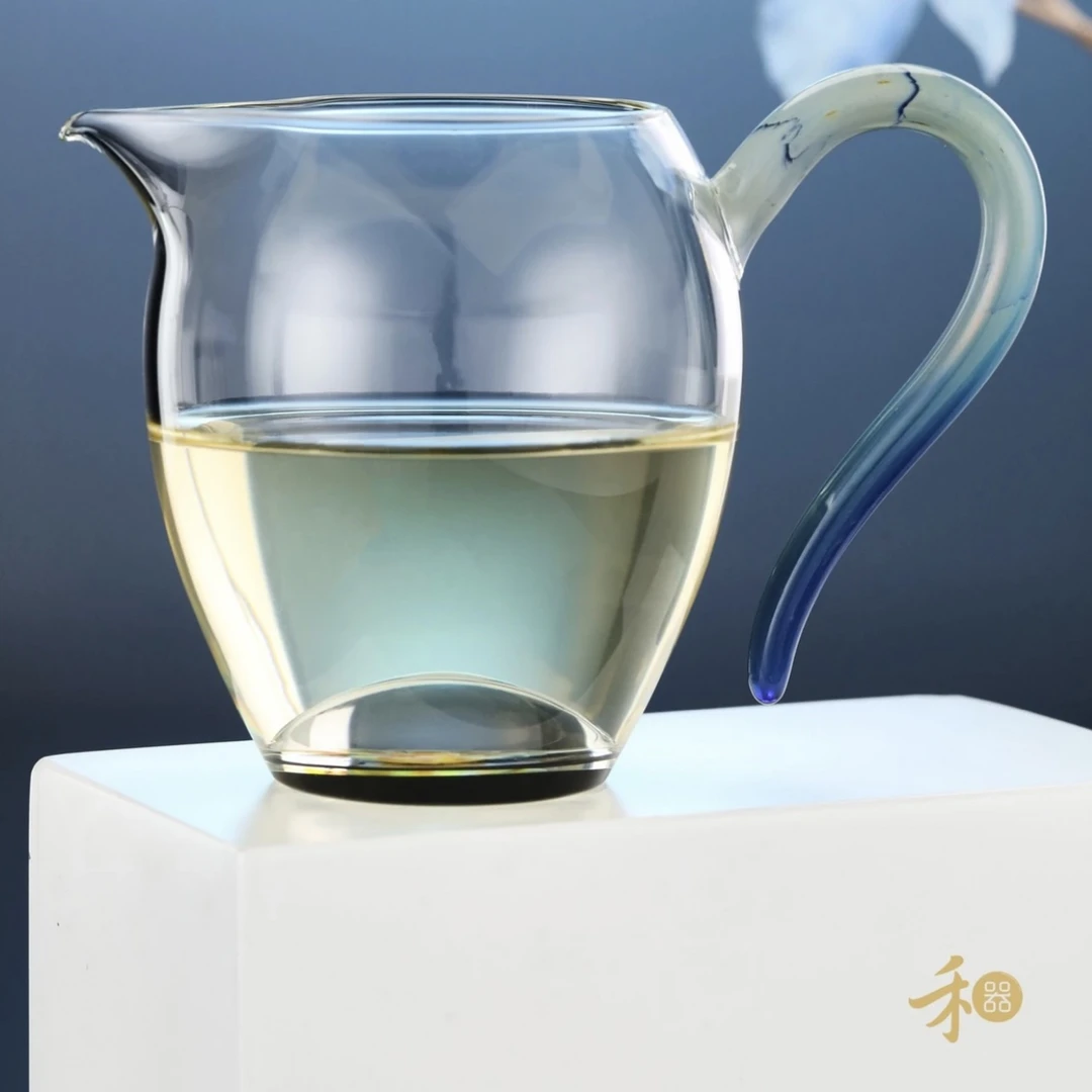 禾器 花语 菡韵怡然茶海凤玉青  高硼硅玻璃 耐热 透明分茶公道杯