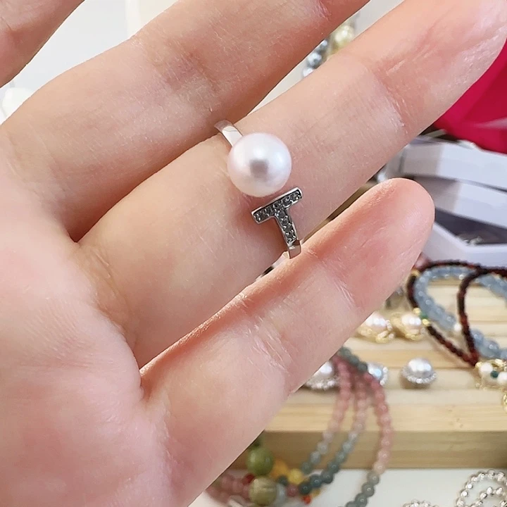 海水珍珠银S925镶嵌耳饰卡7左右Ak极光品质好