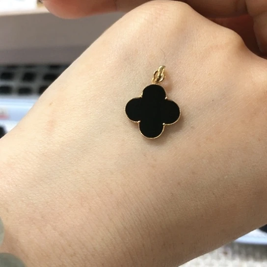 翡翠颈饰18K金镶嵌陌**子缅甸天然A货翡翠