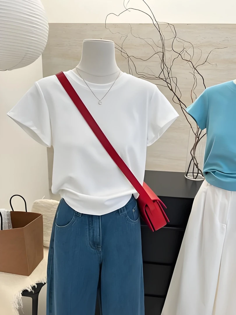 直播间链接撤柜尾货夏季辣妹纯欲气质简单上衣