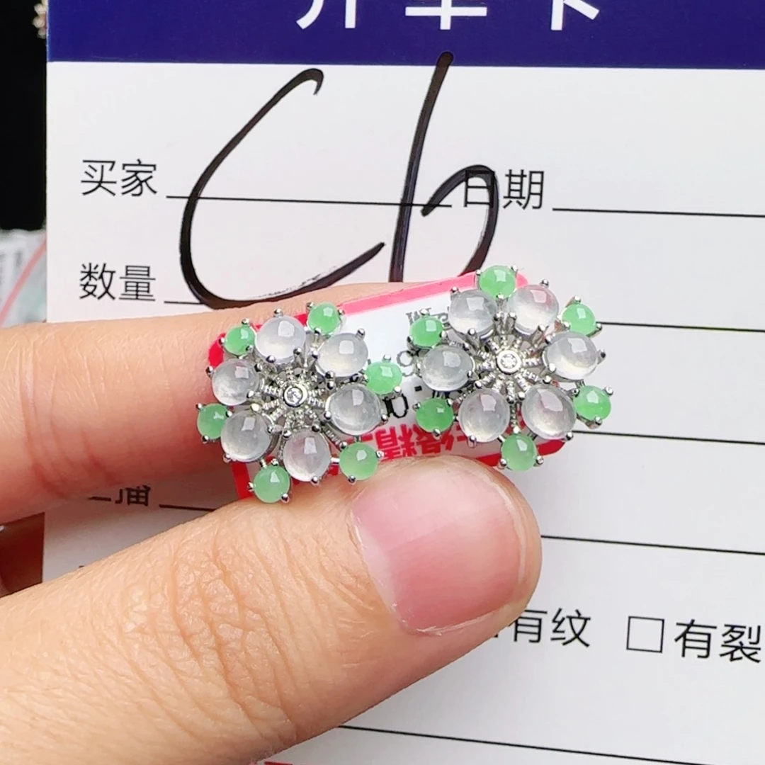 银S925镶嵌戒指翡翠