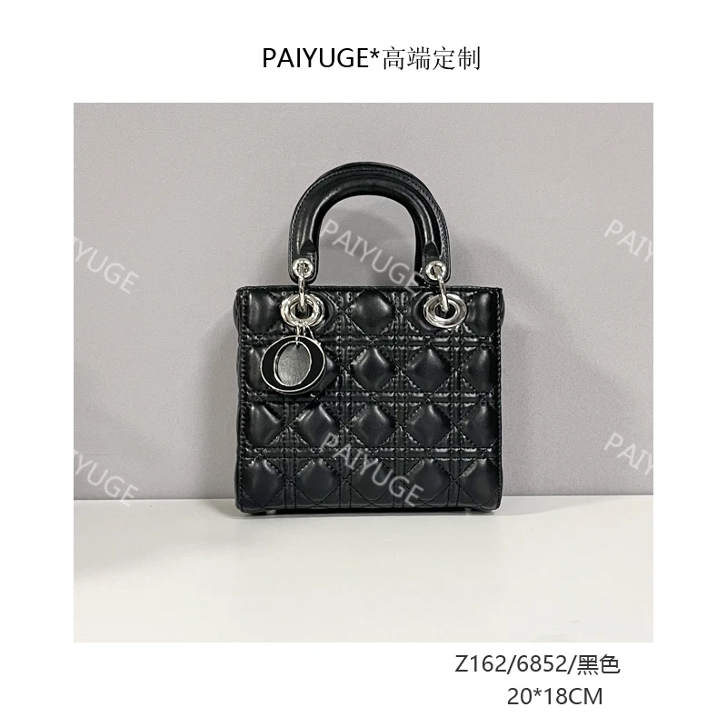 SLHC/6852/黑色 paiyuge高端订制女士手提单肩斜挎包2384
