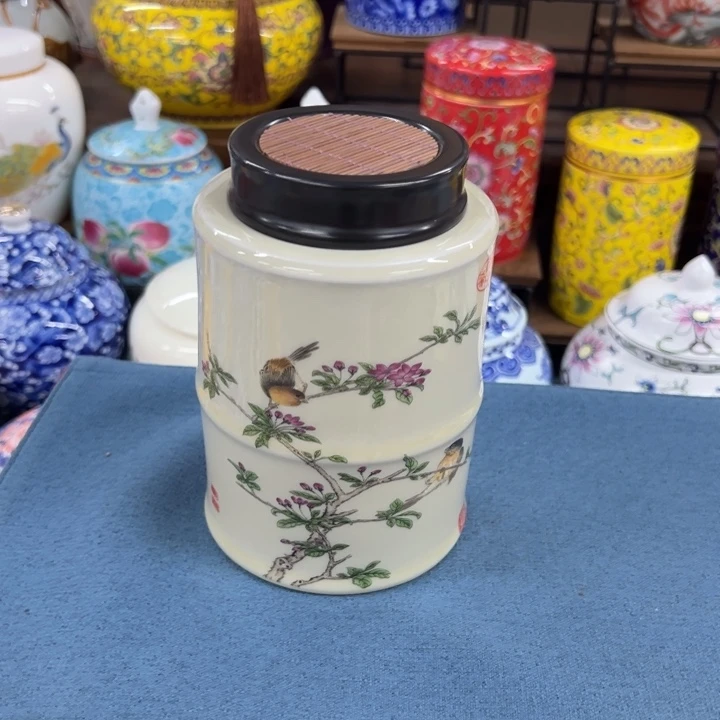 高端陶瓷茶叶密封罐
