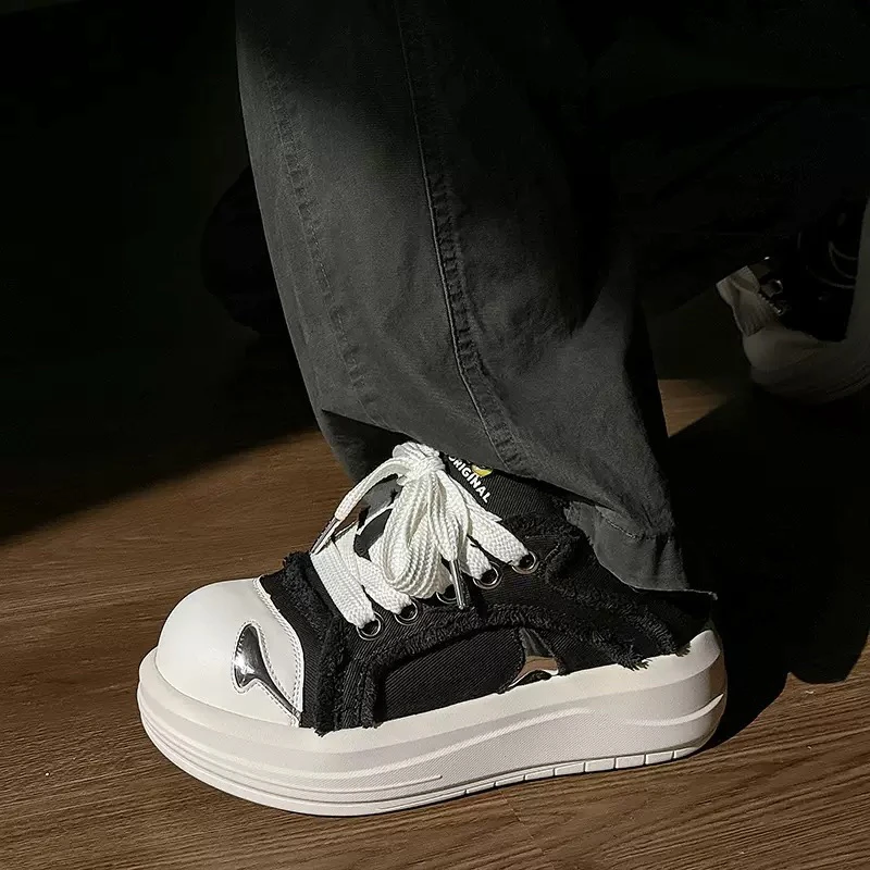 宅叔明星同款情侣大头鞋增高鞋