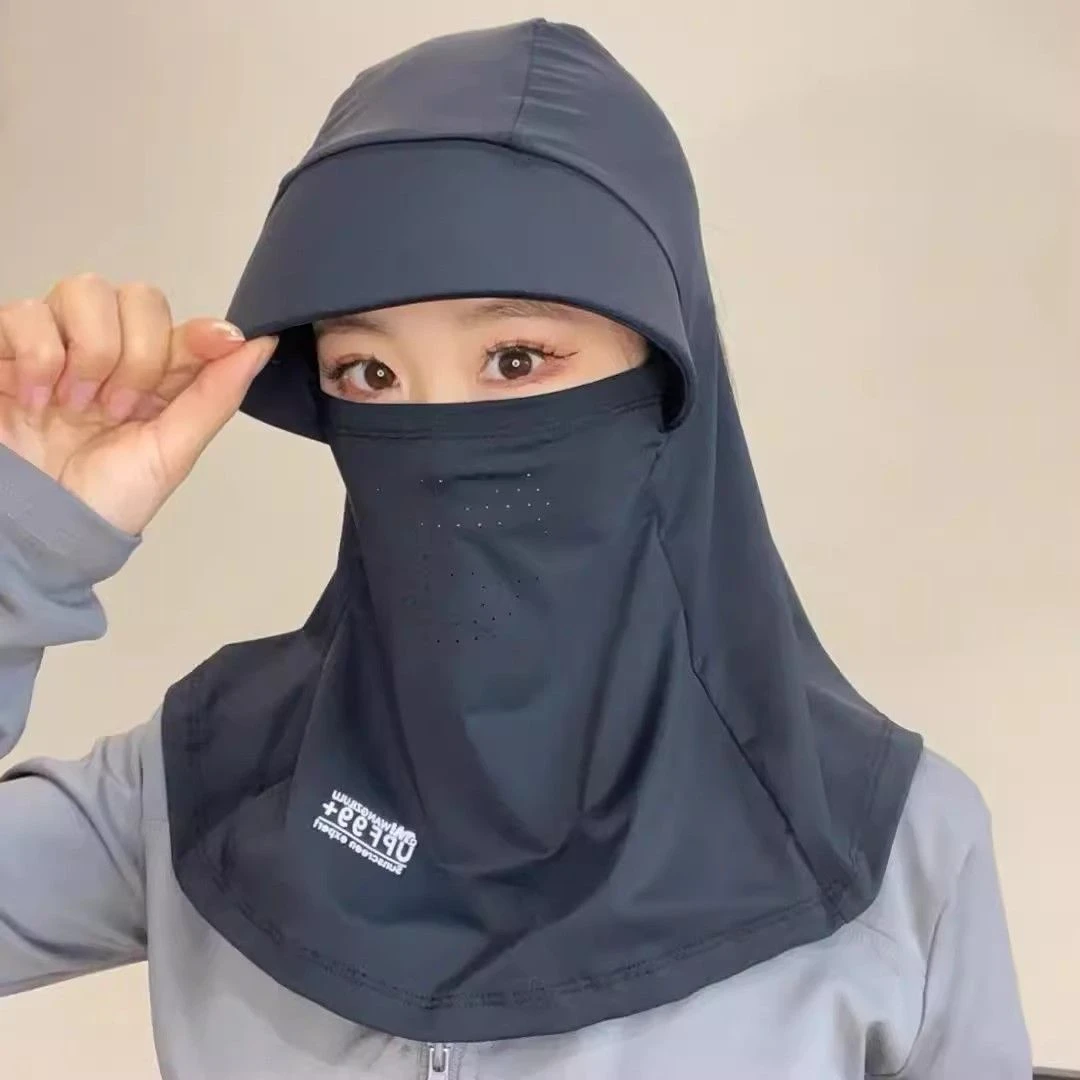 全脸遮阳帽遮脸子女夏季防晒帽防紫外线骑车防晒遮脸防紫外线帽子