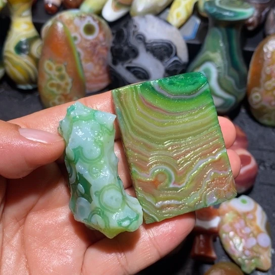 石英质玉未镶嵌珠宝半成品我***资