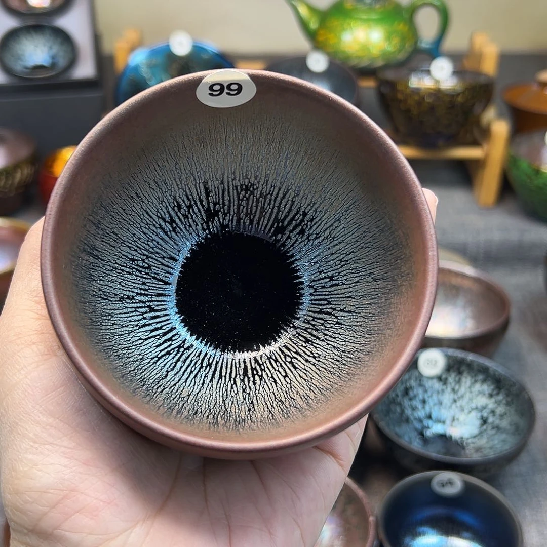 茶盏感**心银豪波体手工