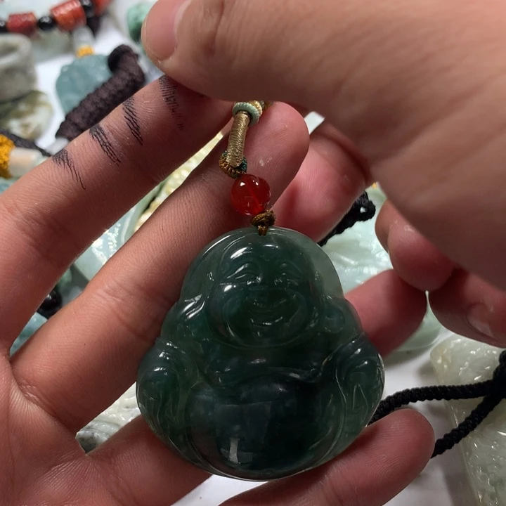 颈饰未镶嵌翡翠保真天然a货翡翠