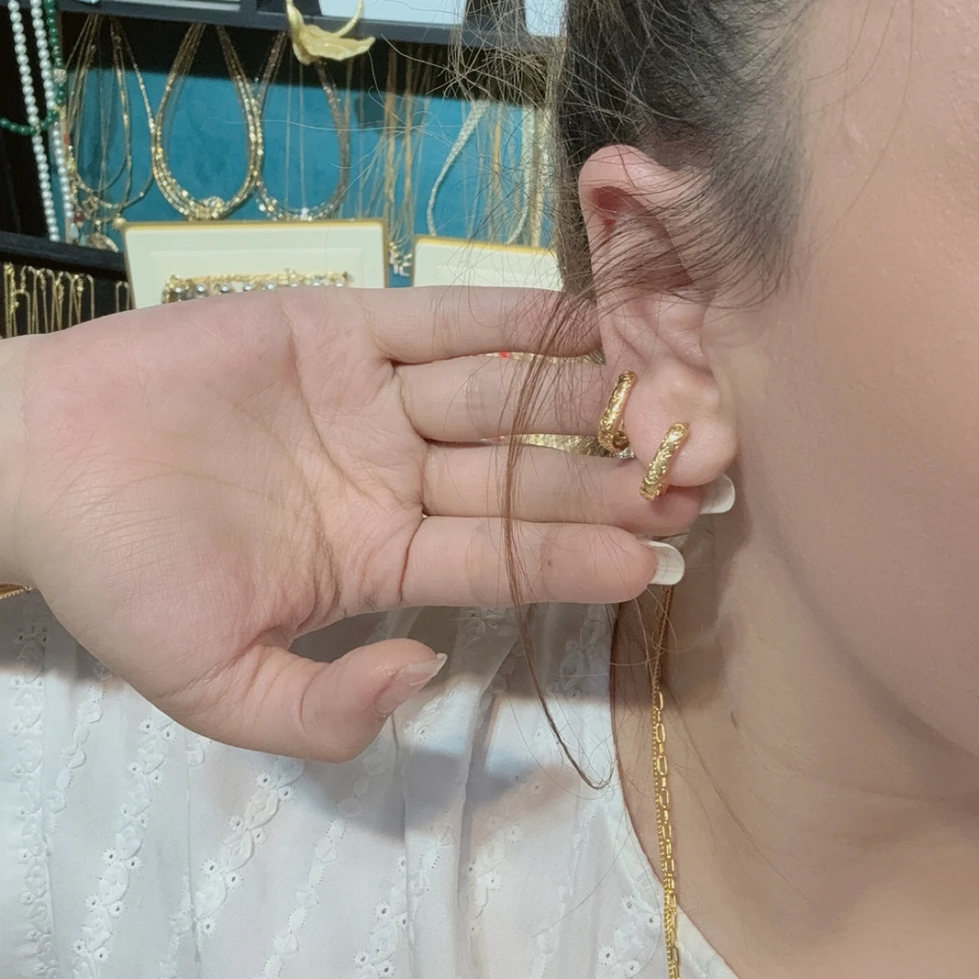 铜合金耳饰 Dlzea 新款个性字母耳扣8881