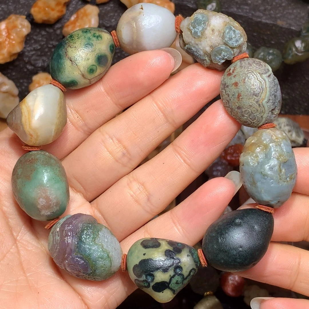 未镶嵌玛瑙/玉髓珠宝半成品