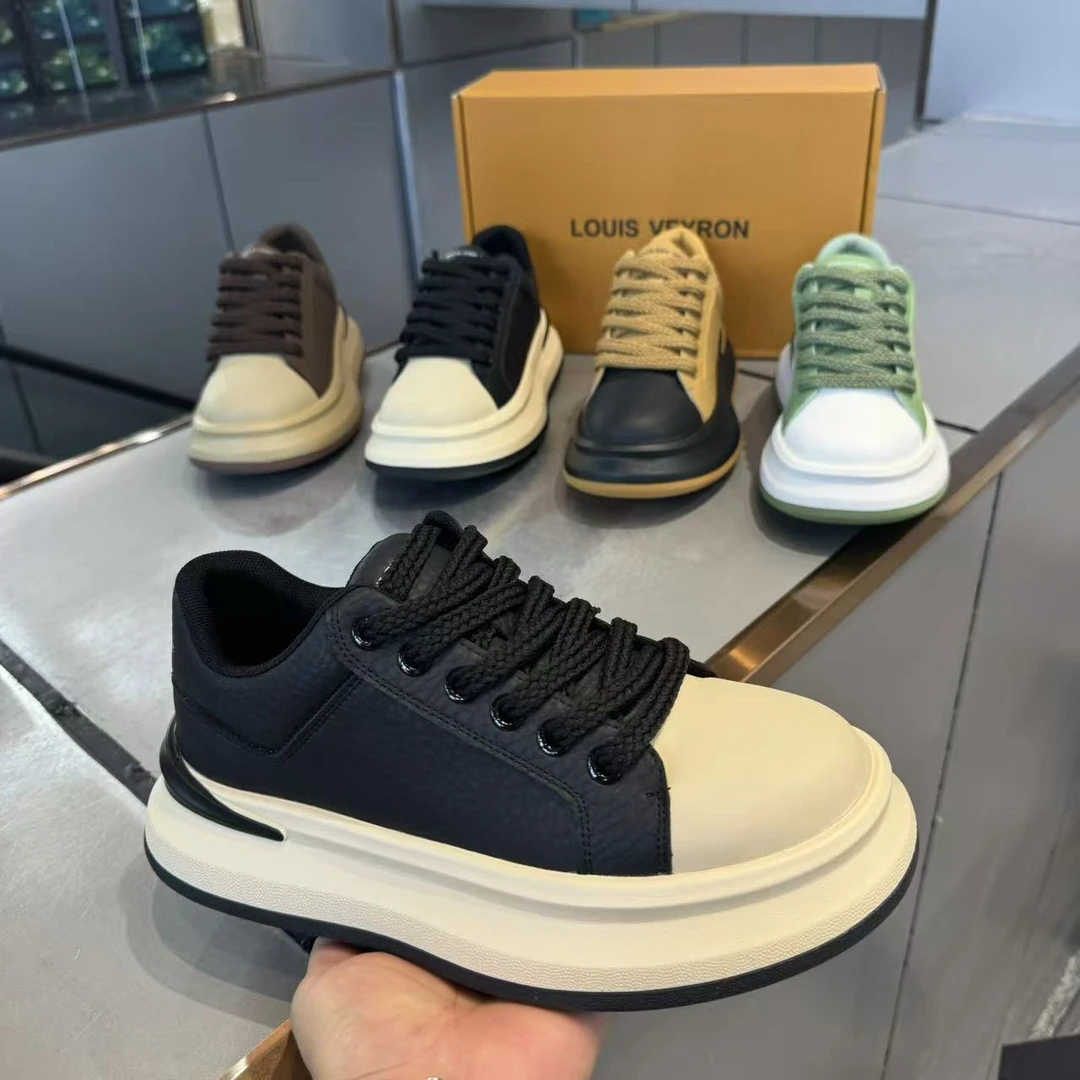 男鞋时尚休闲鞋潮鞋耐磨百搭厚底增高时尚运动鞋休闲鞋男士板鞋