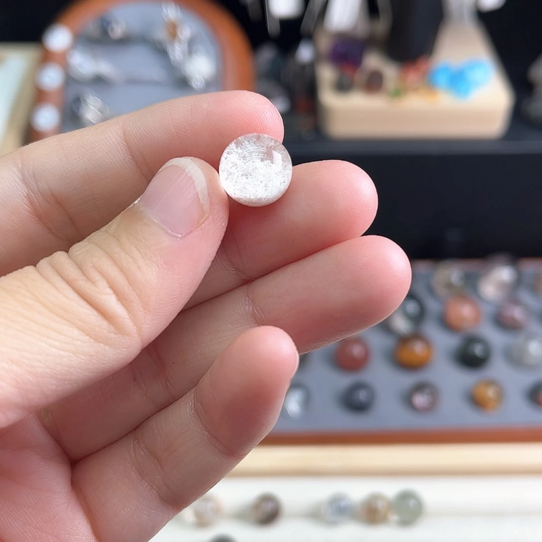 水晶单珠未镶嵌娟****2打孔不退换
