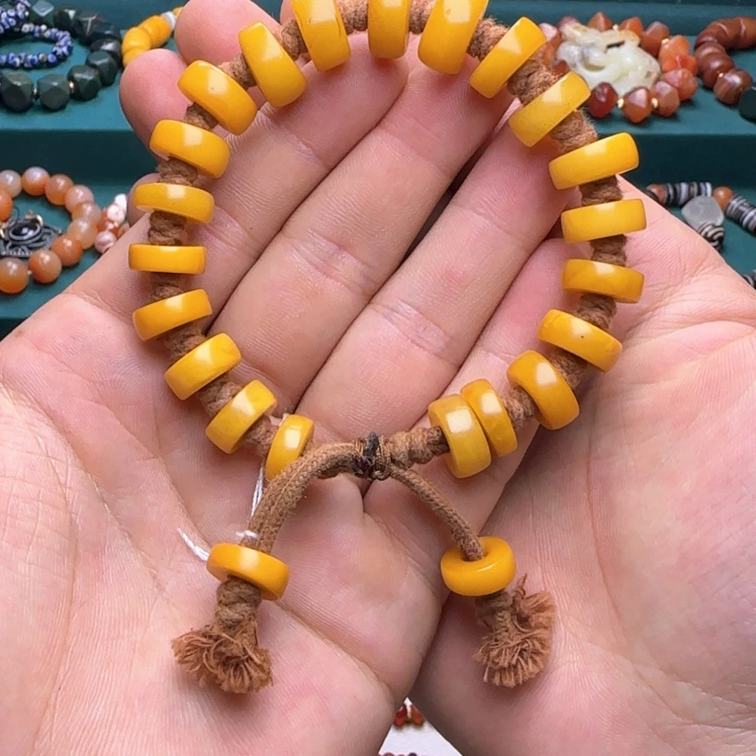 手链琥珀未镶嵌ru fei fei