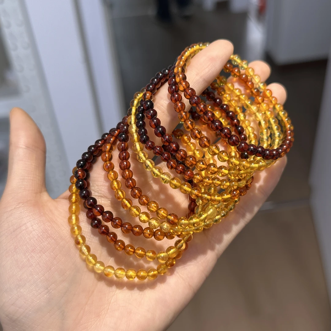 天然琥珀手串 多样性发其一 H93