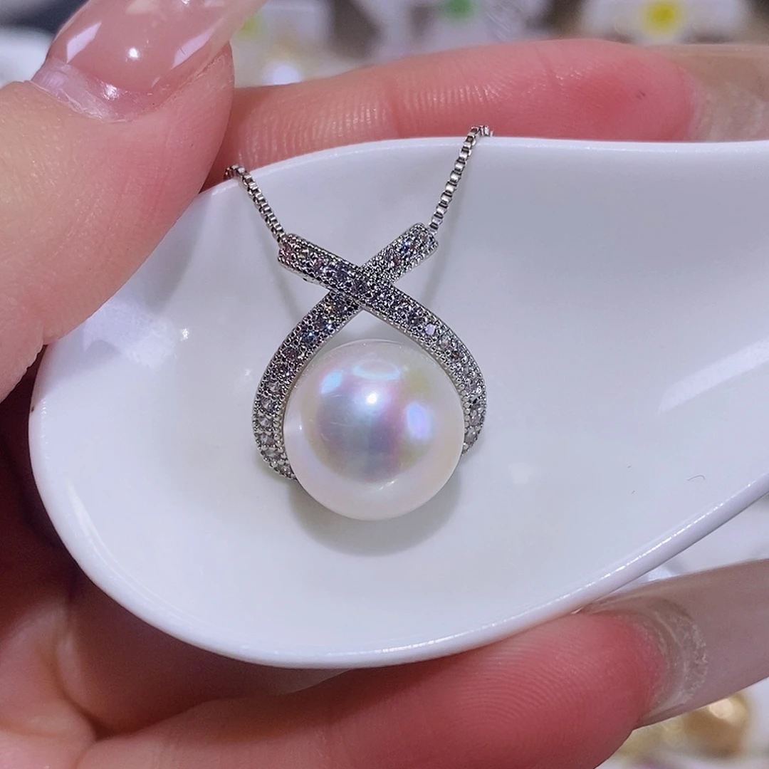 淡水珍珠颈饰合金