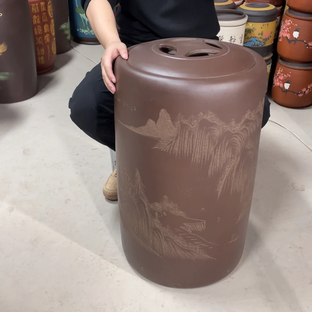 宜兴原矿紫砂茶叶罐