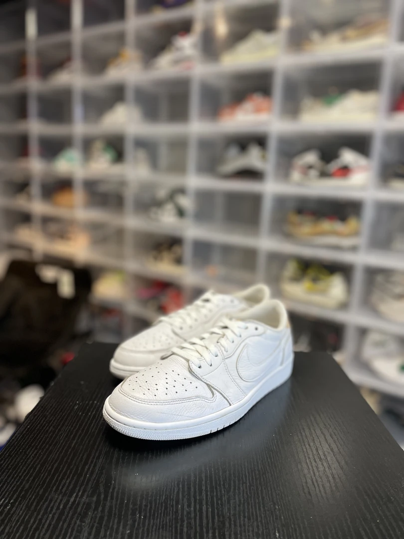 aj1纯白休闲鞋/44/已精洗