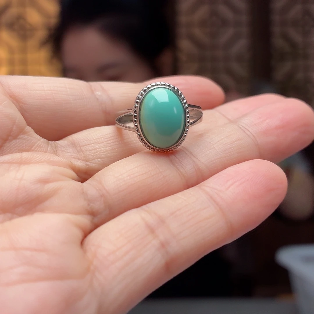 银S925镶嵌绿松石珠宝奇石