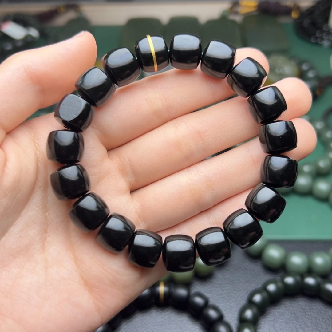 和田玉手链未镶嵌林**涛