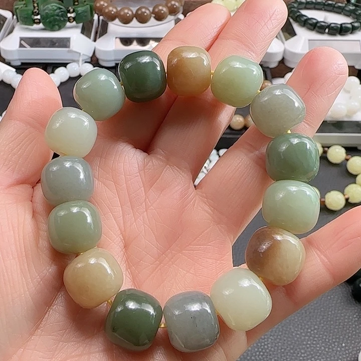 和田玉手串未镶嵌