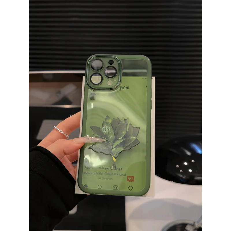 柚子叶适用苹果17pro手机壳16PM金属镜框华为p70荣耀oppo防摔小米