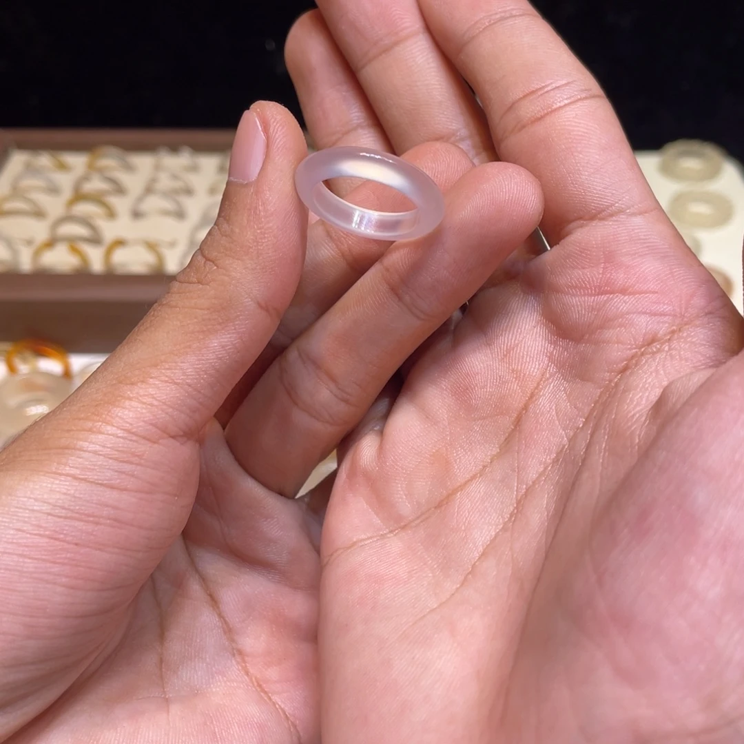 玛瑙/玉髓未镶嵌戒指534号港14