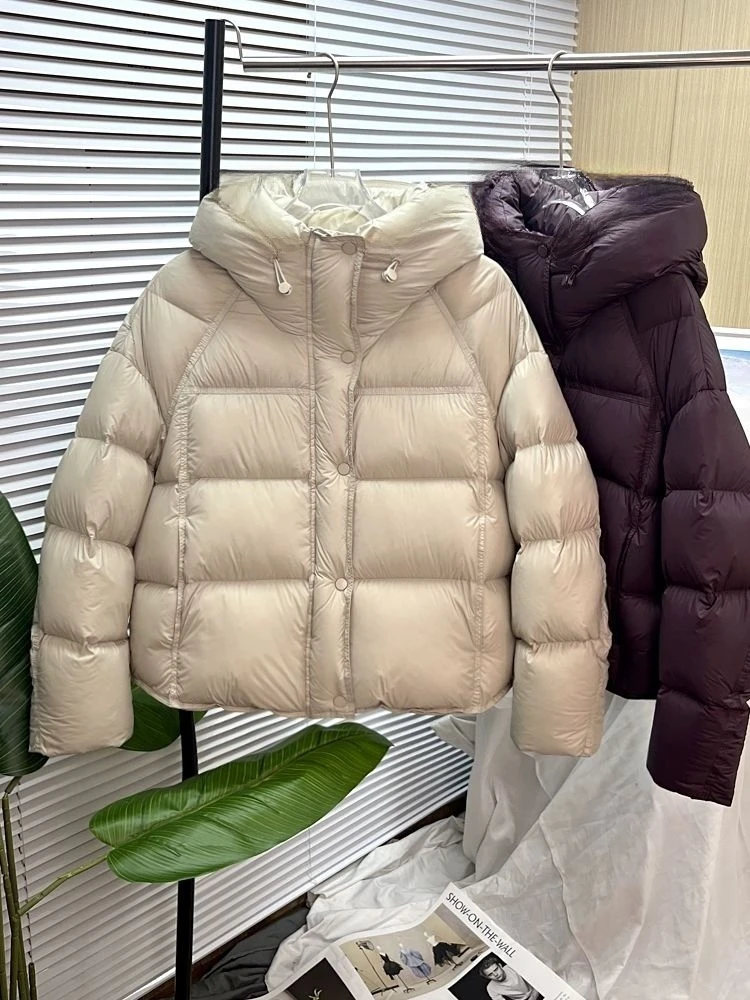 主播同款【反季新品】短款小个子泡芙加厚连帽保暖龟背感棉衣保暖